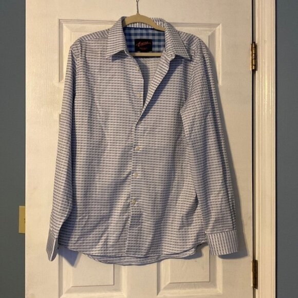 Egara mens dress shirt; size large - Picture 1 of 4